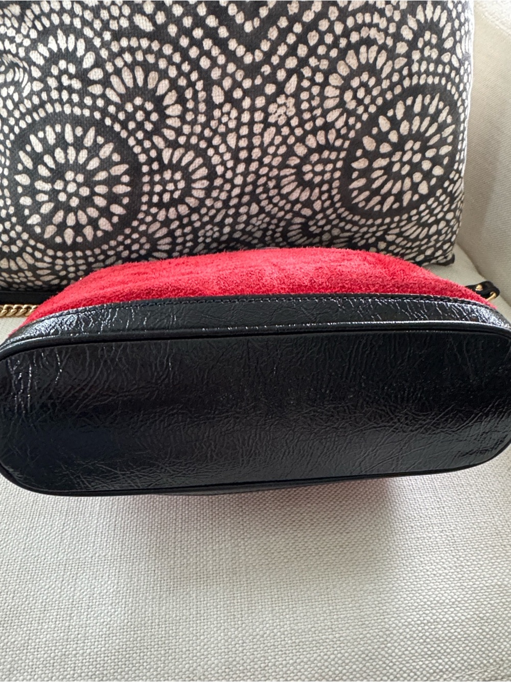 GUCCI Red Suede Medium Dionysus Bucket Bag - Picture 5 of 13